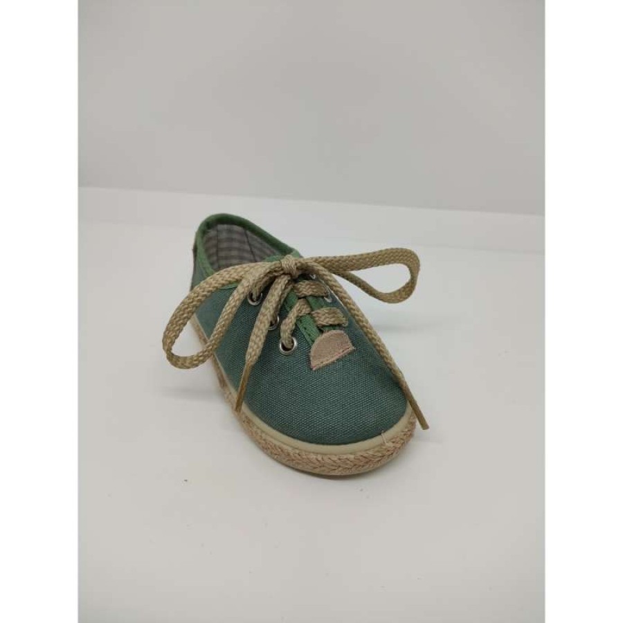 Blucher Piqué Serraje Verde cordón - Imagen 5