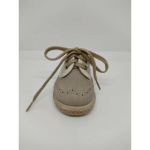 Blucher Serraje-Lino Beige Arena cordón