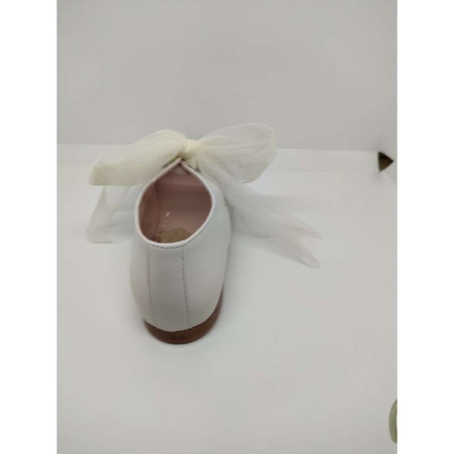 Angelito Ante Piel Beige Lazo Tul - Imagen 3