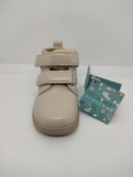 Bota Charol Beige Doble Velcro Respetuosa