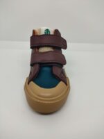 Bota Deportiva Piel Verde y Marrón Velcro Victoria