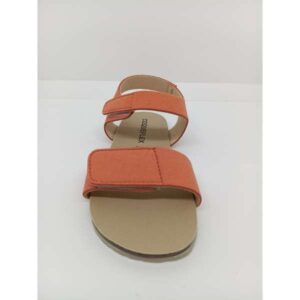 Sandalia Piel Coral Doble Velcro. Coqueflex.