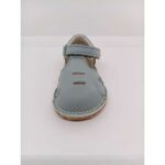 Sandalia Piel Aguamarina Aberturas Velcro. Piruflex