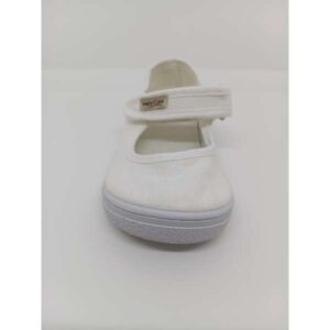 Zapatilla Lona Respetuosa Blanca Velcro. Zapy.