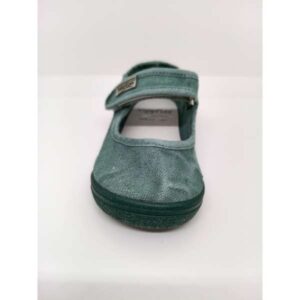 Zapatilla Lona Respetuosa Verde Savia Velcro. Zapy.