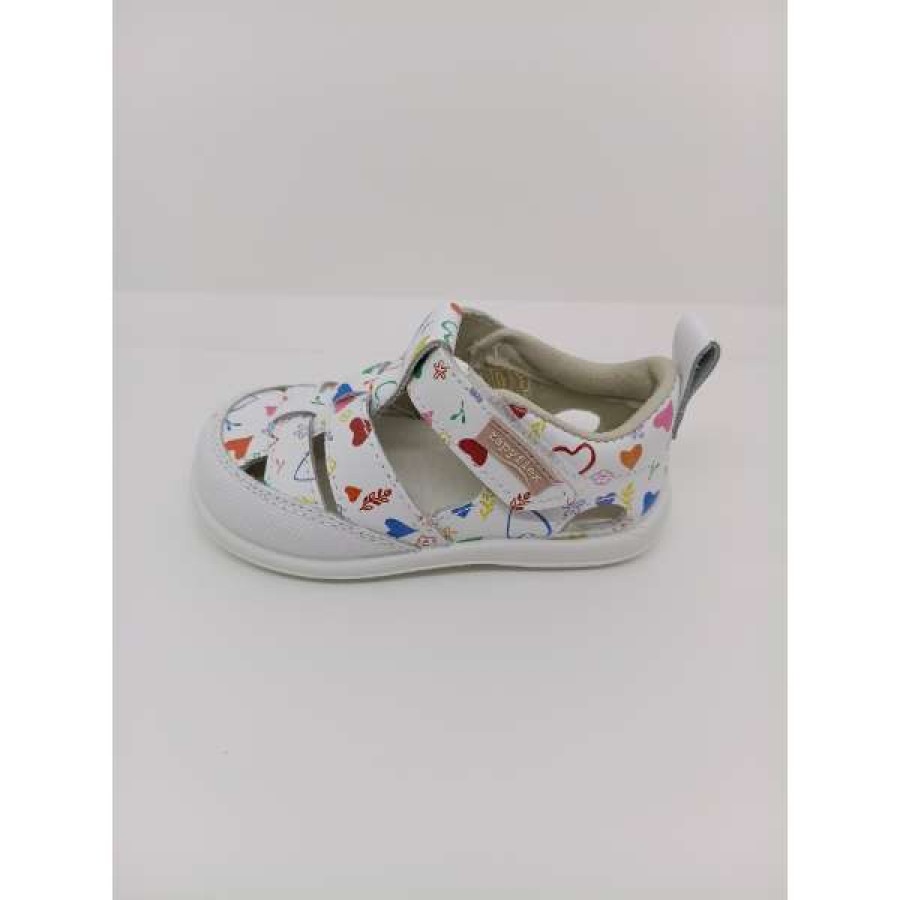 Sandalia Piel Figuras Multicolor Puntera Reforzada Velcro. Zapy. - Imagen 2