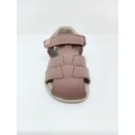 Sandalia Piel Rosa Respetuosa Velcro lateral. Piruflex