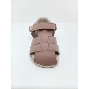 Sandalia Piel Rosa Respetuosa Velcro lateral. Piruflex