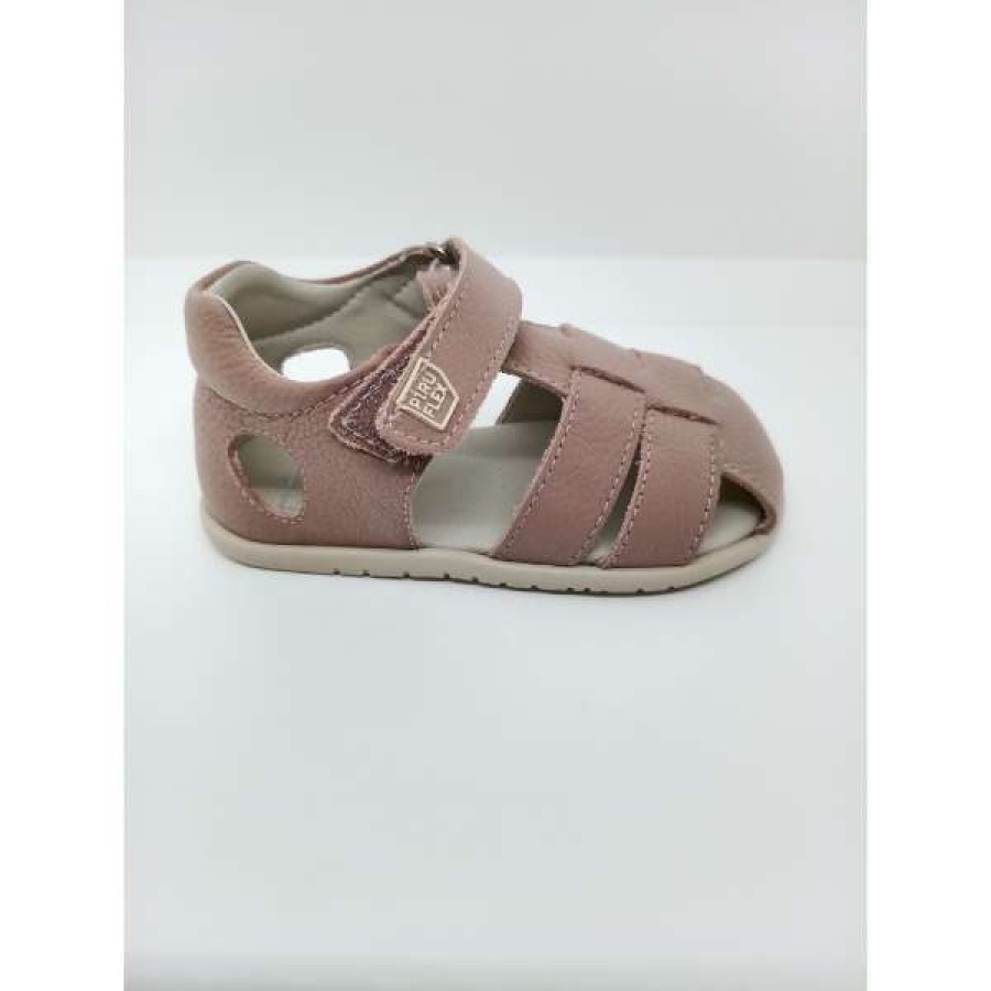 Sandalia Piel Rosa Respetuosa Velcro lateral. Piruflex - Imagen 2