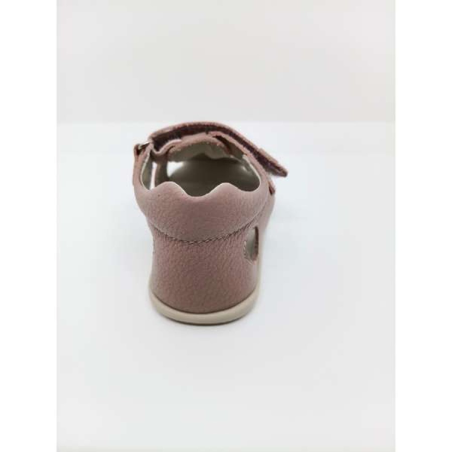 Sandalia Piel Rosa Respetuosa Velcro lateral. Piruflex - Imagen 3