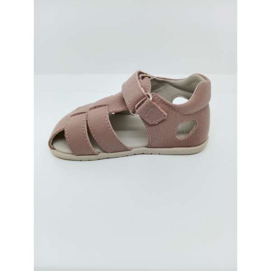 Sandalia Piel Rosa Respetuosa Velcro lateral. Piruflex - Imagen 4