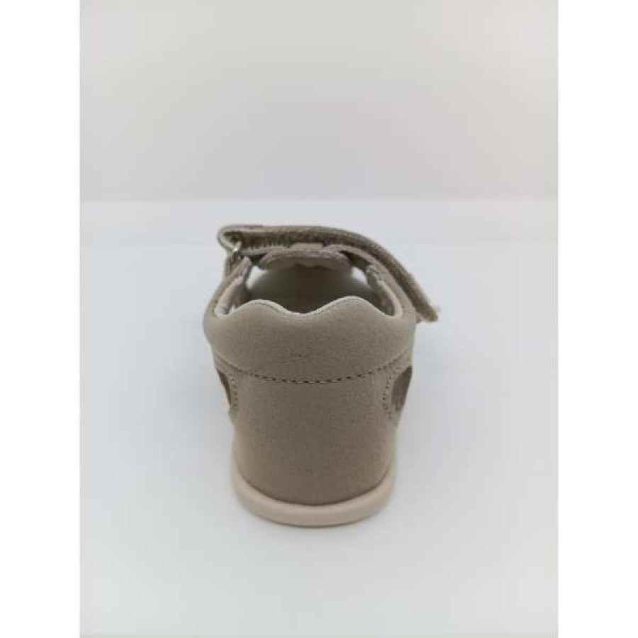 Sandalia Piel Arena Respetuosa Velcro lateral. Piruflex - Imagen 3