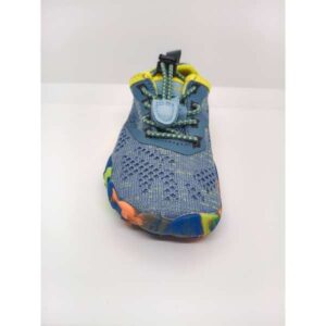 Zapatilla Barefoot Malla Multicolor SKY-BLUE Cierre Rápido. Saguaro.