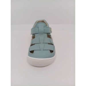 Sandalia Piel Verde Agua Respetuosa Velcro. Piruflex