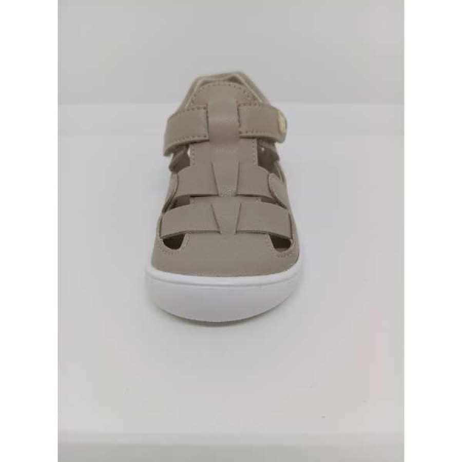 Sandalia Piel Arena Respetuosa Velcro. Piruflex