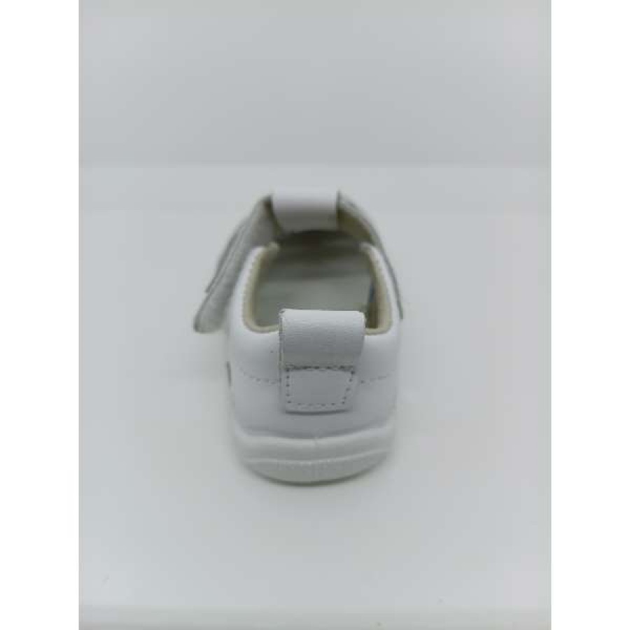 Sandalia Piel Blanca Puntera Reforzada Velcro. Zapy. - Imagen 3