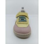 Deportivo Tela-Piel Lima-Celeste-Rosa Respetuoso Velcro Cordón Elástico. Zapy.