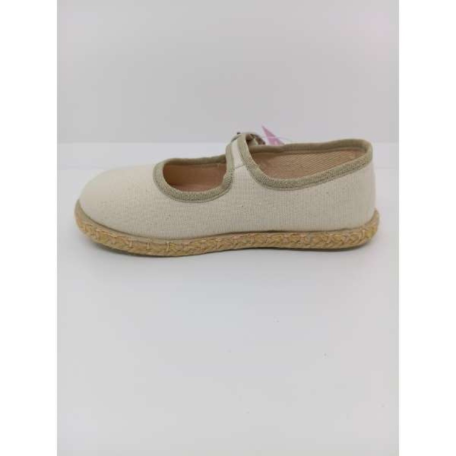 Mercedita Tela Beige Bitono Hebilla Conguitos - Imagen 4