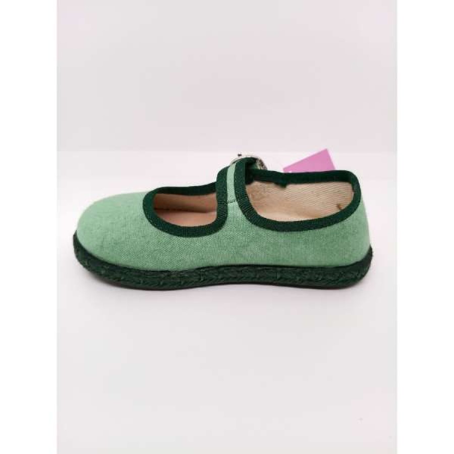Mercedita Tela Verde Hebilla Conguitos - Imagen 4