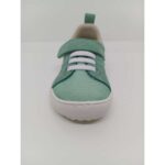 Zapatilla Respetuosa Microfibra-Serraje Verde Aguamarina-Suede Velcro Goma