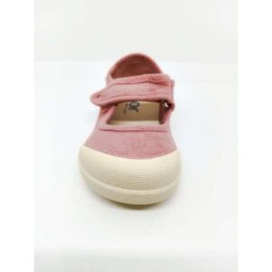 Zapatilla Lona Respetuosa Rosa Puntera reforzada Velcro Igor