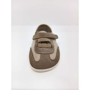 Zapatilla Inglés Lino Serraje Piedra Velcro Cordón Elástico Respetuosa