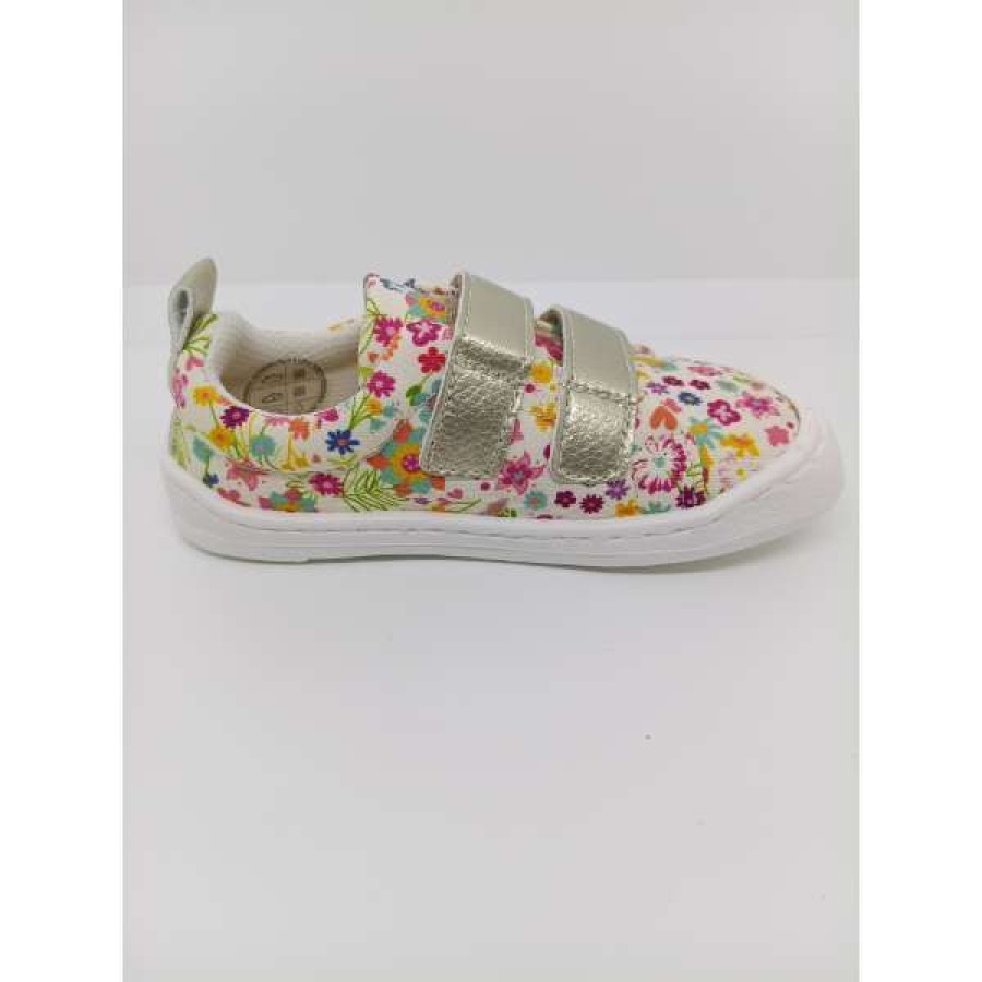 Deportivo Tela Flores Respetuoso Doble Velcro. Flexinens. - Imagen 4