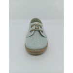 Blucher Lona Verde Salvia Cordón Beige