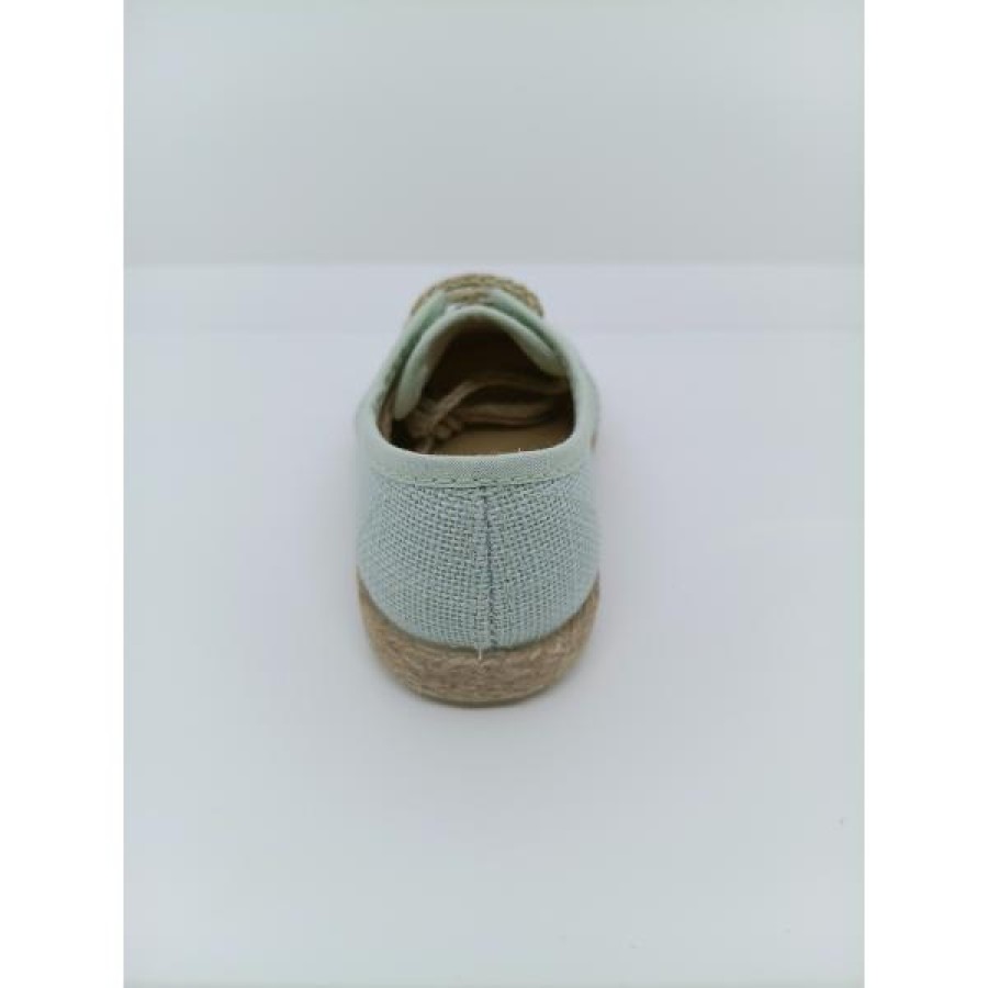 Blucher Lona Verde Salvia Cordón Beige - Imagen 3