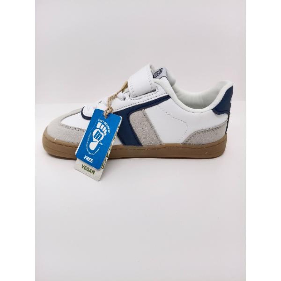 Zapatilla Respetuosa Piel Blanca Serraje Gris Velcro Cordón Elástico - Imagen 4
