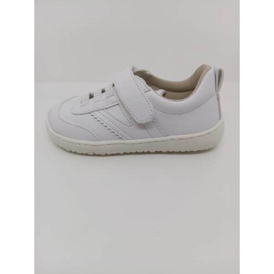 Zapatilla Respetuosa Piel Blanca Velcro Cordón Elástico - Imagen 2