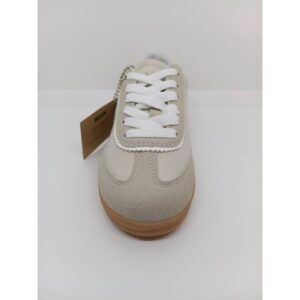Zapatilla Deportiva Serraje-Poliester Beige Atada