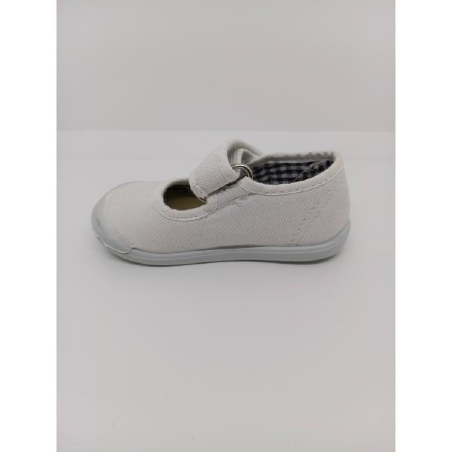 Zapatilla Lona Blanco Velcro Respetuoso - Imagen 4