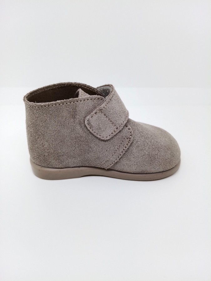Pisacacas Ante Gris Velcro Velcro. Zapy. - Imagen 4