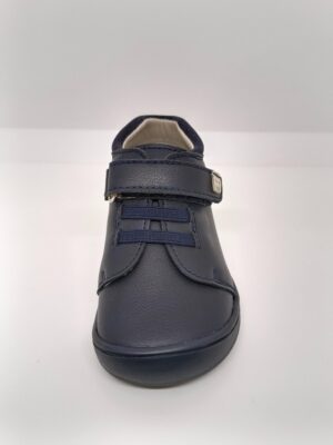 Bota Piel Marino Respetuoso Velcro y Cordón Elástico. Pirufin.