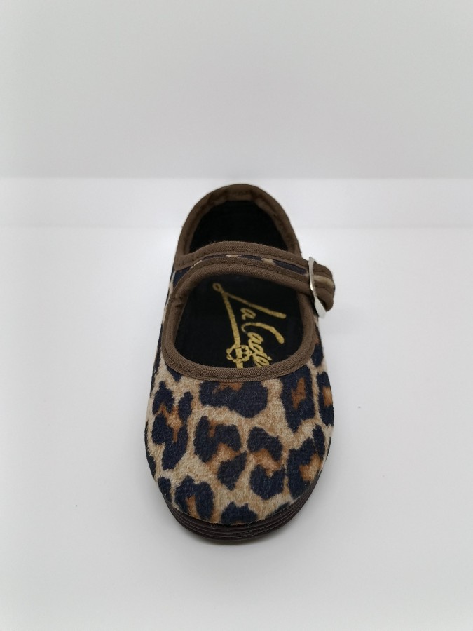 Mercedita Terciopelo Leopardo Hebilla. La Cadena.
