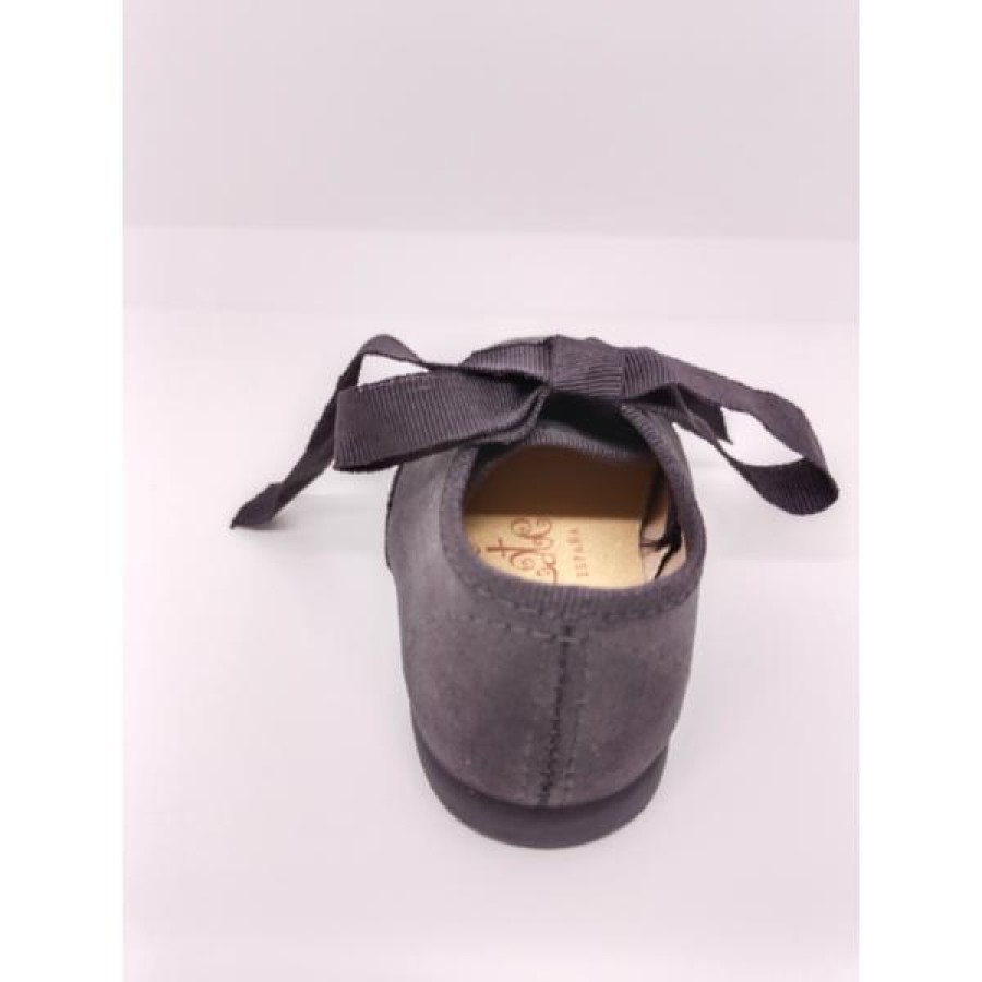 Blucher Serraje Picado Gris Cordón. Tokolate. - Imagen 3
