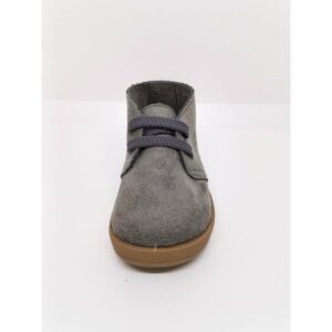 Bota Terciopelo Gris Cordón. Andrea