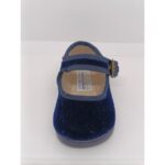 Mercedita Terciopelo Azul Marino Hebilla Andrea