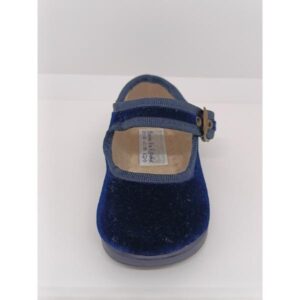 Mercedita Terciopelo Azul Marino Hebilla Andrea