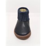 Bota Piel azul Marino Flecos Cremallera. Gioseppo.