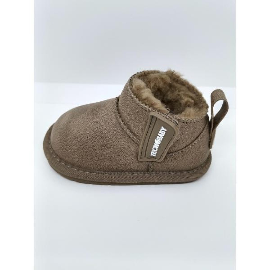 Bota Baja Australiana Piel Taupe Borreguito Respetuosa. Conguitos. - Imagen 2