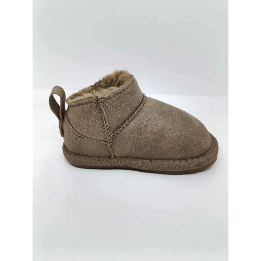 Bota Baja Australiana Piel Taupe Borreguito Respetuosa. Conguitos. - Imagen 4
