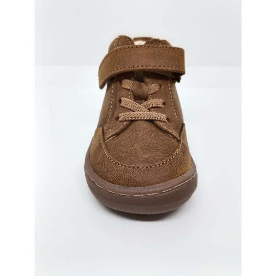 Bota Piel Marrón Cuero Velcro Respetuosa. Gioseppo.