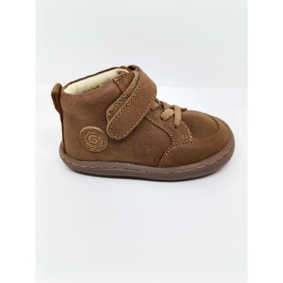 Bota Piel Marrón Cuero Velcro Respetuosa. Gioseppo. - Imagen 2