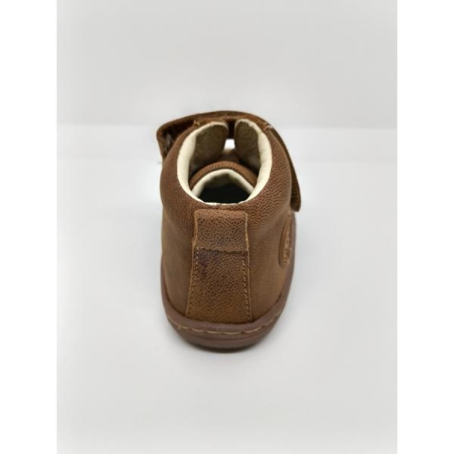 Bota Piel Marrón Cuero Velcro Respetuosa. Gioseppo. - Imagen 3