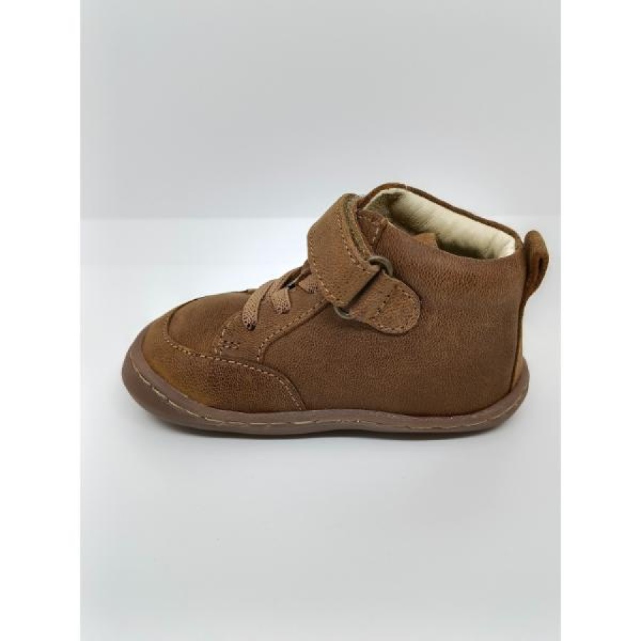 Bota Piel Marrón Cuero Velcro Respetuosa. Gioseppo. - Imagen 4