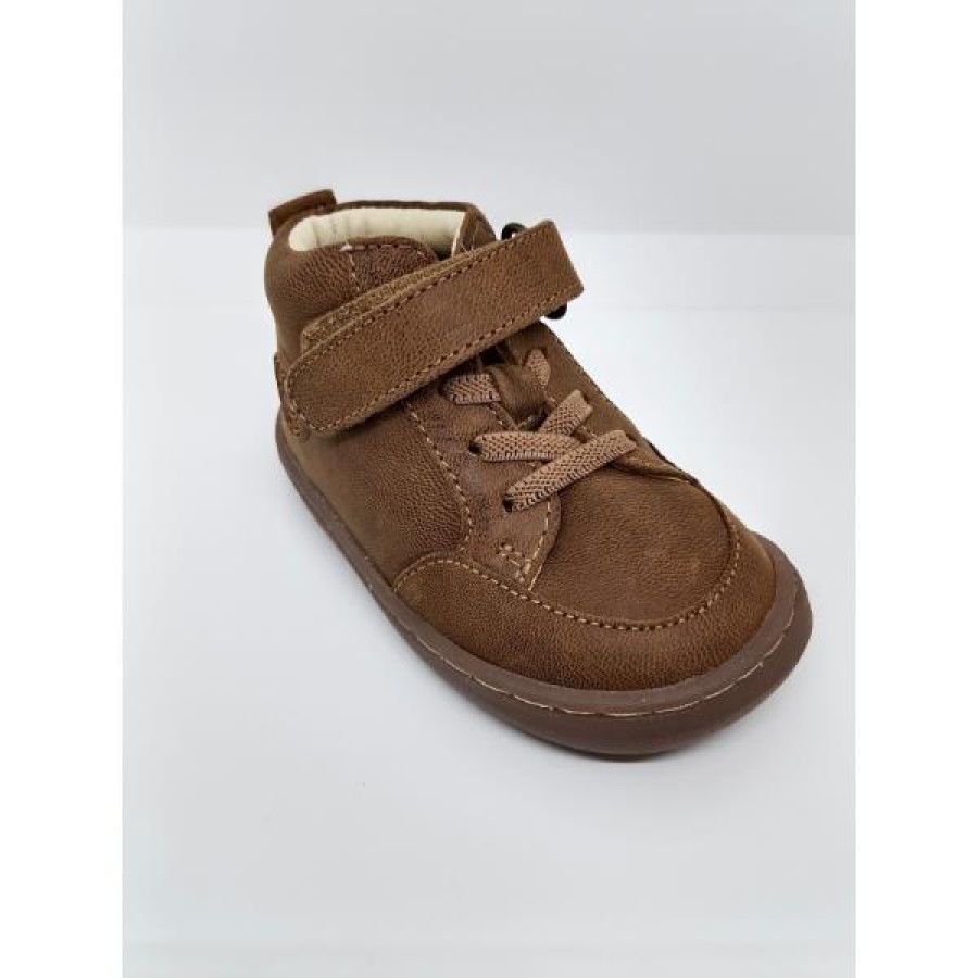 Bota Piel Marrón Cuero Velcro Respetuosa. Gioseppo. - Imagen 5