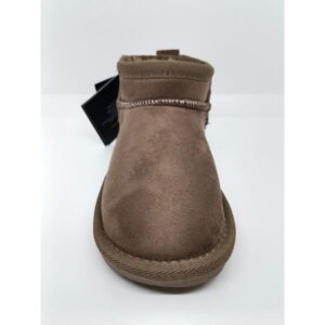 Bota Baja Australiana Piel Taupe Borreguito Respetuosa. Conguitos.