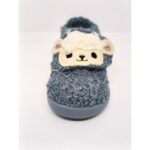 Zapatilla Casa Borreguito Azul Velcro. Igor.